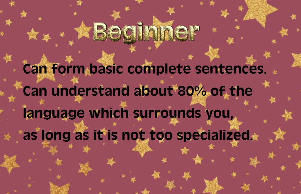 Level One Learner